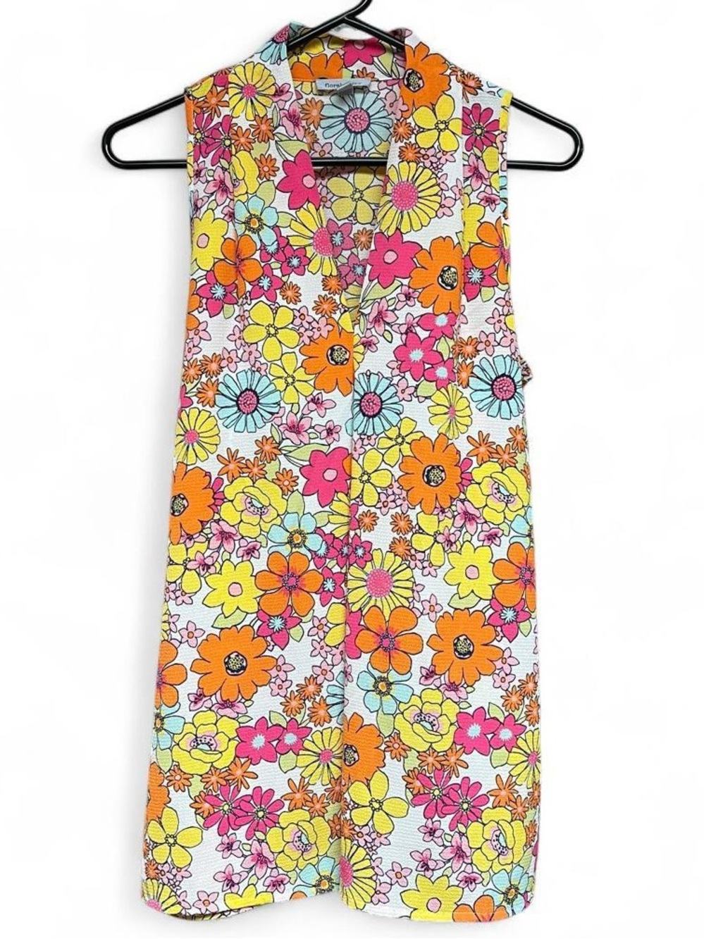 Floral & Ivy Colorful Floral Sleeveless Top Size Medium